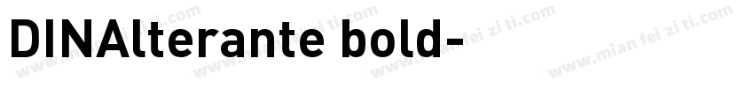 DINAlterante bold字体转换